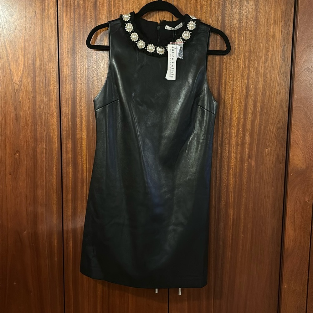 Alice and Olivia Leather Dress